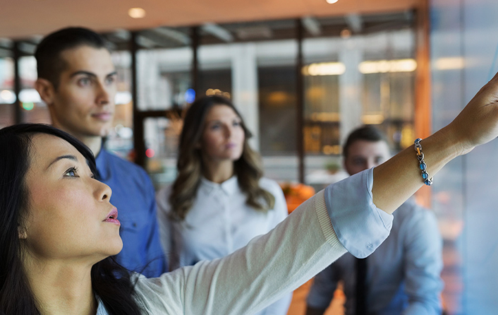 Interactive team meeting